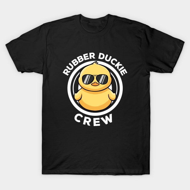 Rubber Duckie Crew I Love Ducks Lovers Funny Rubber Duck T-Shirt by MerchBeastStudio